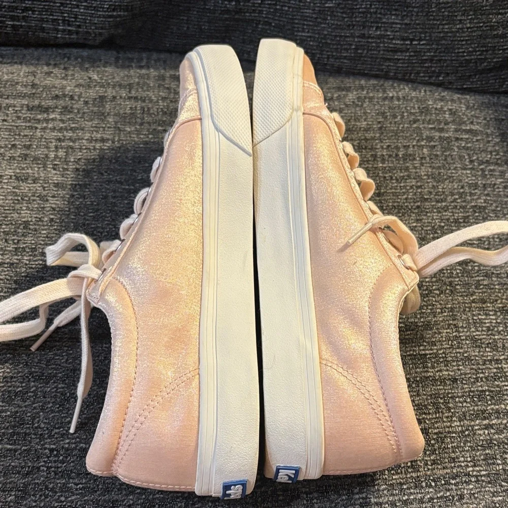 Keds Women's Jump Kick Metallic Shantung Rose Sneakers